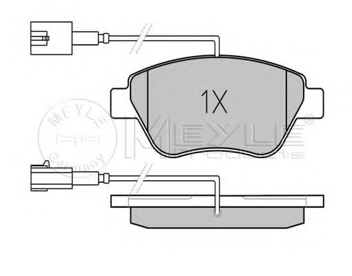 Тормозные колодки MEYLE 025 237 0517/PD PLATINUM PAD