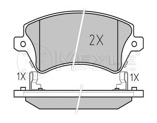Тормозные колодки MEYLE 025 237 6617/PD PLATINUM PAD