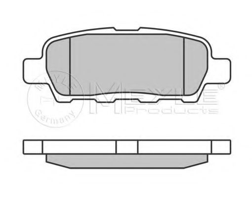 Тормозные колодки MEYLE 025 238 7114/PD PLATINUM PAD