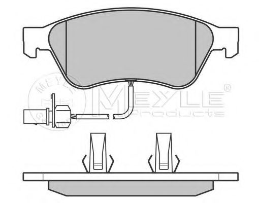 Тормозные колодки MEYLE 025 238 9620/PD PLATINUM PAD