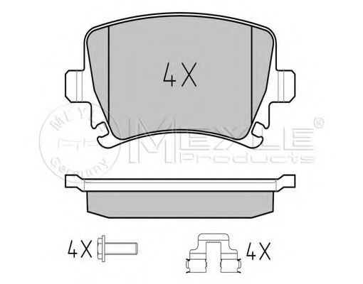 Тормозные колодки MEYLE 025 239 1417/PD PLATINUM PAD