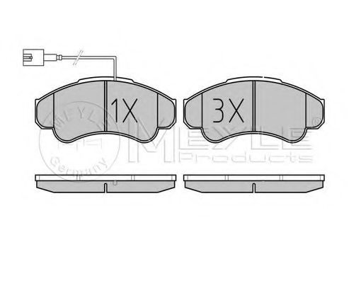 Тормозные колодки MEYLE 025 239 1919/PD PLATINUM PAD