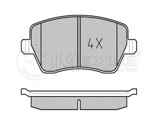 Тормозные колодки MEYLE 025 239 7317/PD PLATINUM PAD