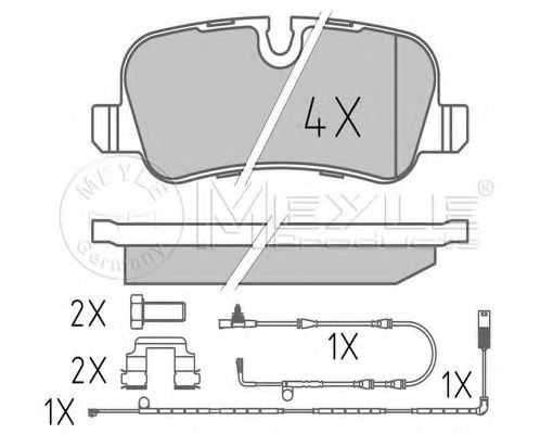 Тормозные колодки MEYLE 025 241 9217