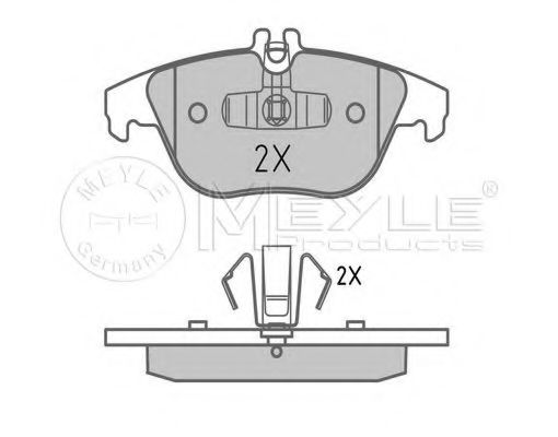 Тормозные колодки MEYLE 025 242 5418/PD PLATINUM PAD