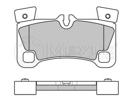 Тормозные колодки MEYLE 025 242 9616/PD PLATINUM PAD
