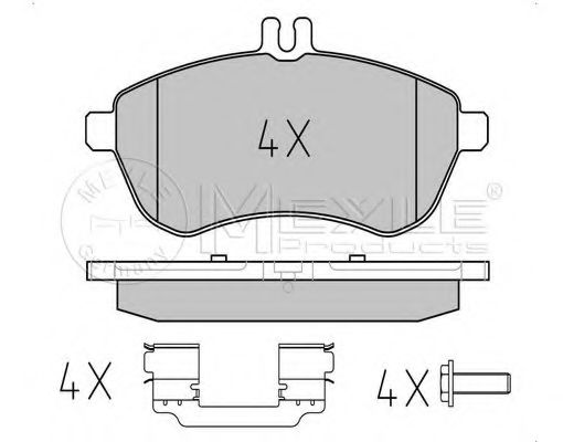 Тормозные колодки MEYLE 025 243 0620-1/PD PLATINUM PAD