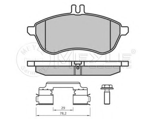 Тормозные колодки MEYLE 025 243 0620-2/PD PLATINUM PAD