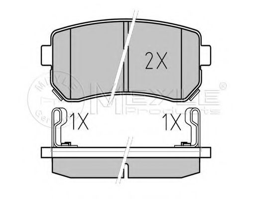 Тормозные колодки MEYLE 025 243 2015/PD PLATINUM PAD