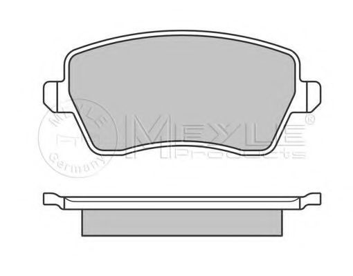 Тормозные колодки MEYLE 025 244 0317/PD PLATINUM PAD