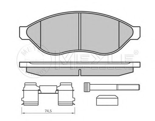 Тормозные колодки MEYLE 025 244 6819-1/PD PLATINUM PAD