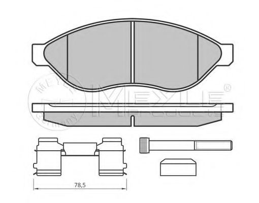 Тормозные колодки MEYLE 025 244 6819-2/PD PLATINUM PAD