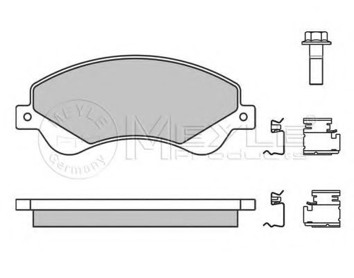 Тормозные колодки MEYLE 025 244 8518/PD PLATINUM PAD