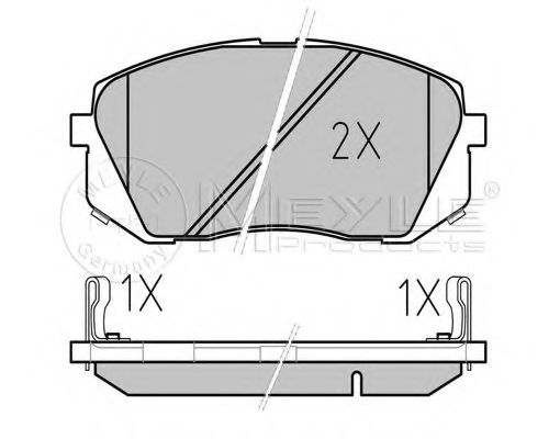 Тормозные колодки MEYLE 025 245 0116/PD PLATINUM PAD