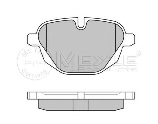 Тормозные колодки MEYLE 025 245 6118/PD PLATINUM PAD - Фото 1