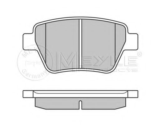Тормозные колодки MEYLE 025 245 6317/PD PLATINUM PAD