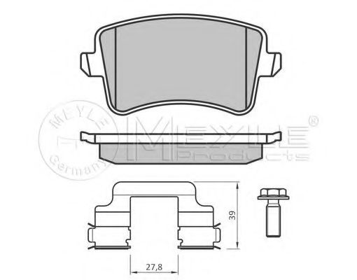 Тормозные колодки MEYLE 025 246 0617-2/PD PLATINUM PAD