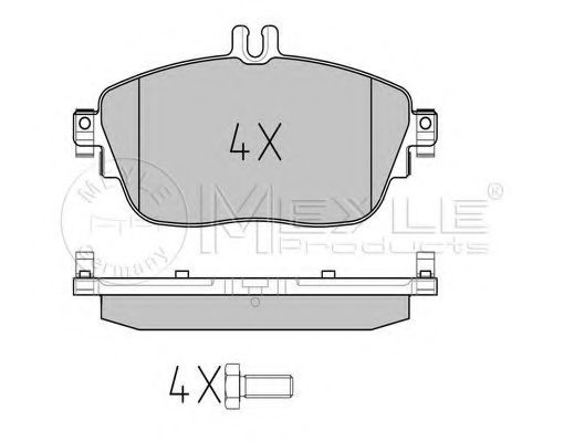 Тормозные колодки MEYLE 025 248 6919/PD PLATINUM PAD