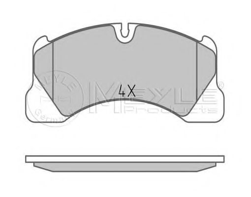 Тормозные колодки MEYLE 025 250 0717/PD PLATINUM PAD