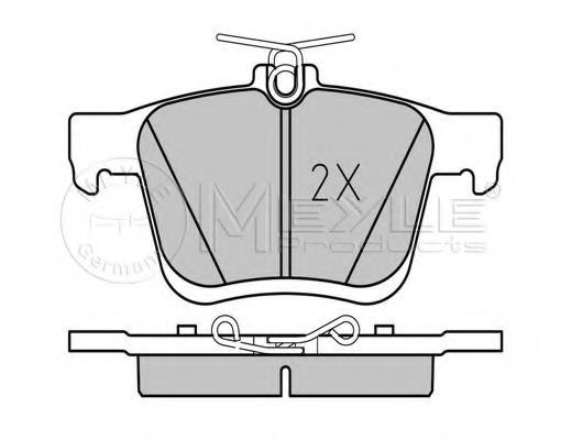 Тормозные колодки MEYLE 025 250 0816/PD PLATINUM PAD
