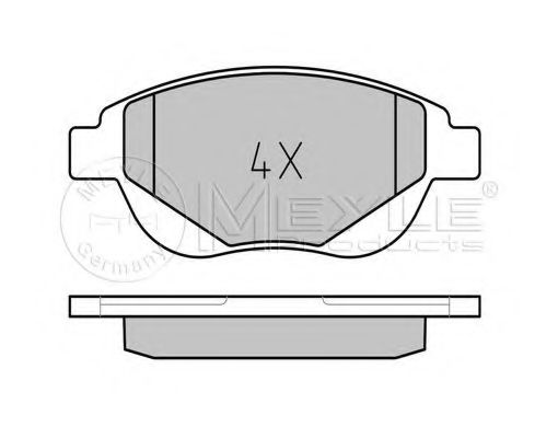 Тормозные колодки MEYLE 025 250 9419/PD PLATINUM PAD