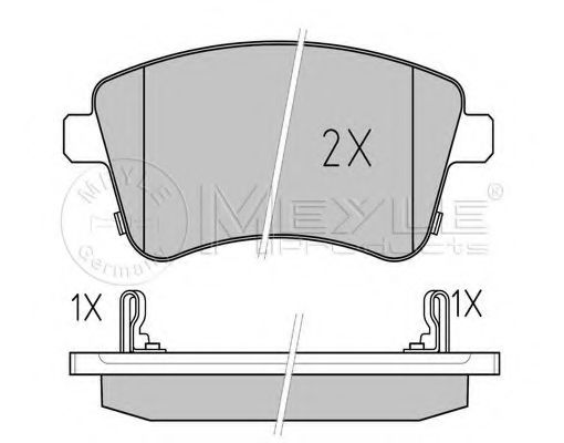 Тормозные колодки MEYLE 025 251 8419/W