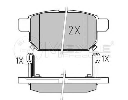 Тормозные колодки MEYLE 025 252 5814/W