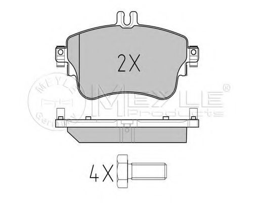 Тормозные колодки MEYLE 025 253 2619/PD PLATINUM PAD