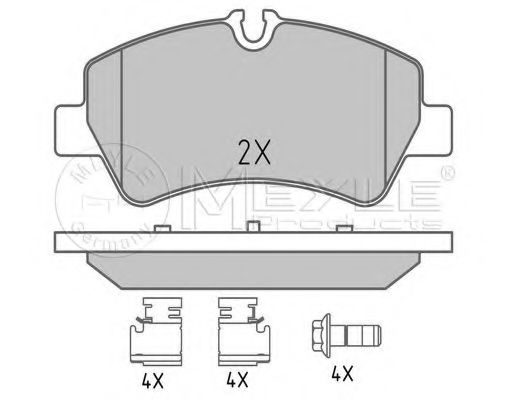 Тормозные колодки MEYLE 025 256 0418
