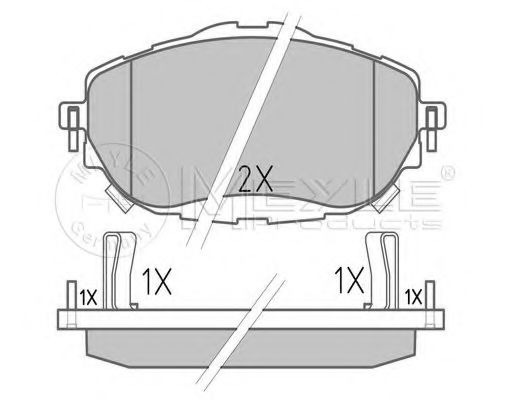 Тормозные колодки MEYLE 025 256 9819