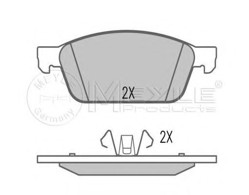 Тормозные колодки MEYLE 025 257 3618