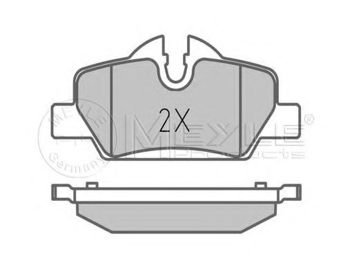 Тормозные колодки MEYLE 025 259 8016