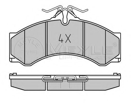 Тормозные колодки MEYLE 025 290 7620/PD PLATINUM PAD