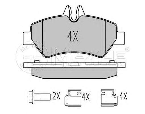 Тормозные колодки MEYLE 025 291 9019/PD PLATINUM PAD
