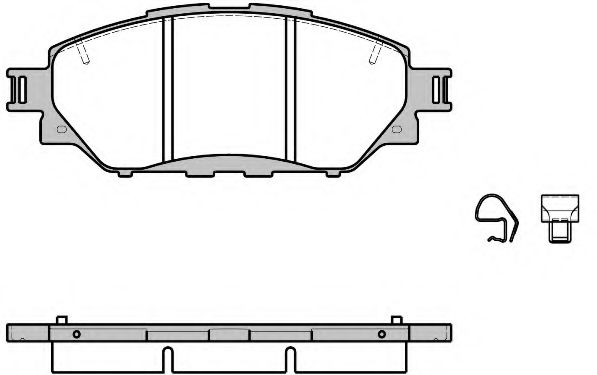 Тормозные колодки REMSA 1671.04