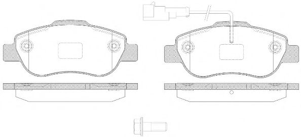 Тормозные колодки REMSA 1100.21