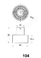 Натяжитель ремня ГРМ JAPANPARTS BE-104 - Фото 1