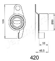 Натяжитель ремня ГРМ JAPANPARTS BE-420 - Фото 1