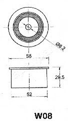 Натяжитель ремня ГРМ JAPANPARTS BE-W08 - Фото 1