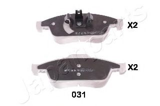 Тормозные колодки JAPANPARTS PA-031AF