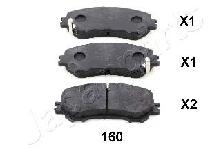 Тормозные колодки JAPANPARTS PA-160AF