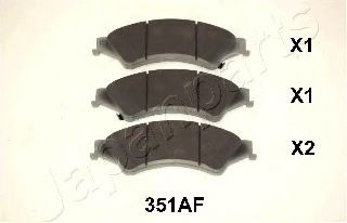 Тормозные колодки JAPANPARTS PA-351AF