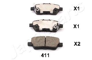 Тормозные колодки JAPANPARTS PP-411AF