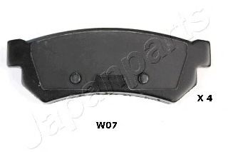 Тормозные колодки JAPANPARTS PP-W07AF
