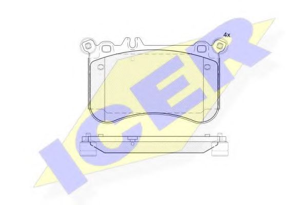 Тормозные колодки ICER 182042