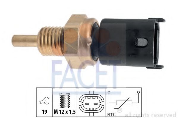 Датчик температуры охлаждающей жидкости (ДТОЖ) FACET 7.3386