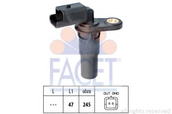Датчик импульсов, маховик FACET 9.0536