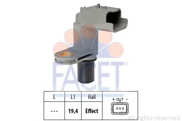 Датчик положения распредвала FACET 9.0468