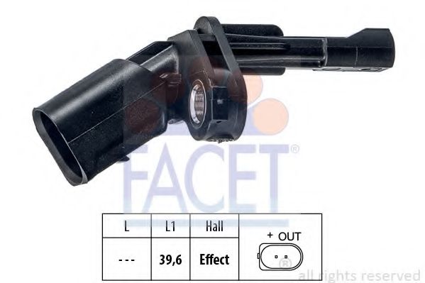 Датчик вращения колеса FACET 21.0009