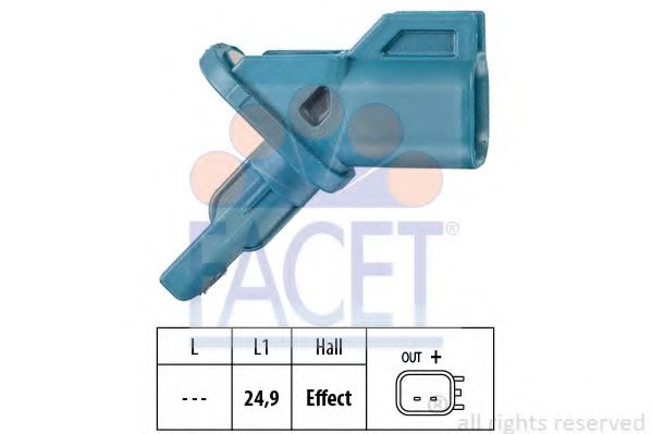 Датчик вращения колеса FACET 21.0002